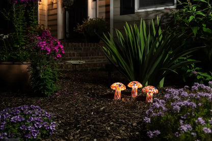Infinity X1 Solar Confetti Mushroom Landscape Lights 3PK, 2 Sets