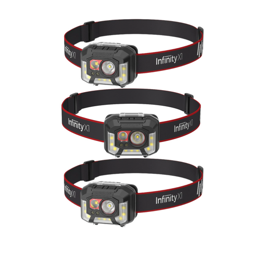 Infinity X1 1,000L Dual Power Headlamp 3PK