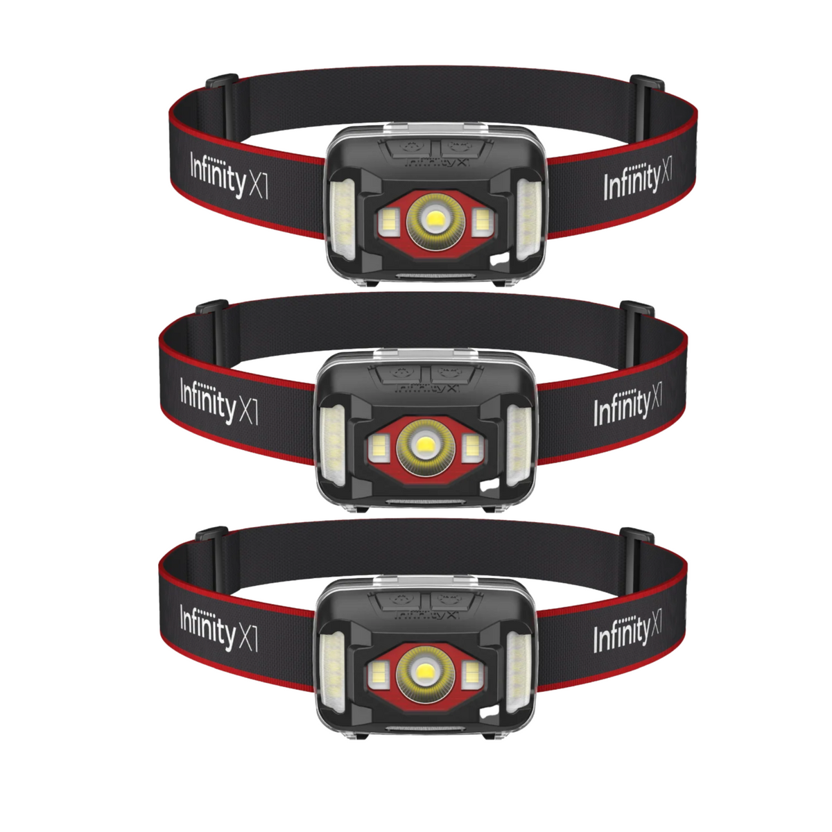 Infinity X1 700L Dual Power Headlamp 3PK