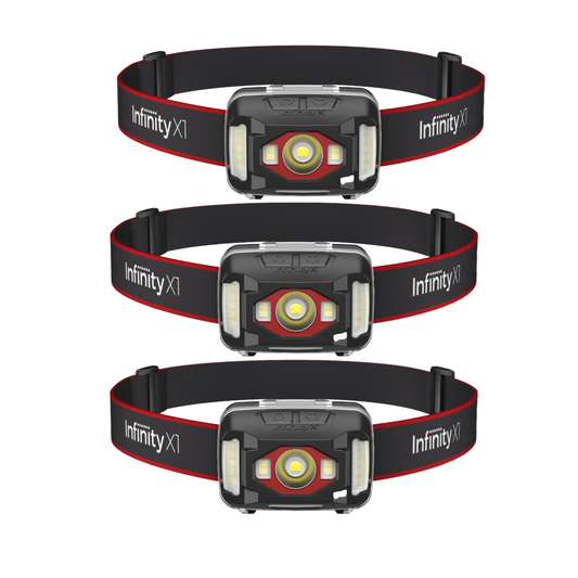 Infinity X1 700L Dual Power Headlamp 3PK