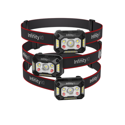 Infinity X1 1,500L Dual Power LED Headlamp 3PK