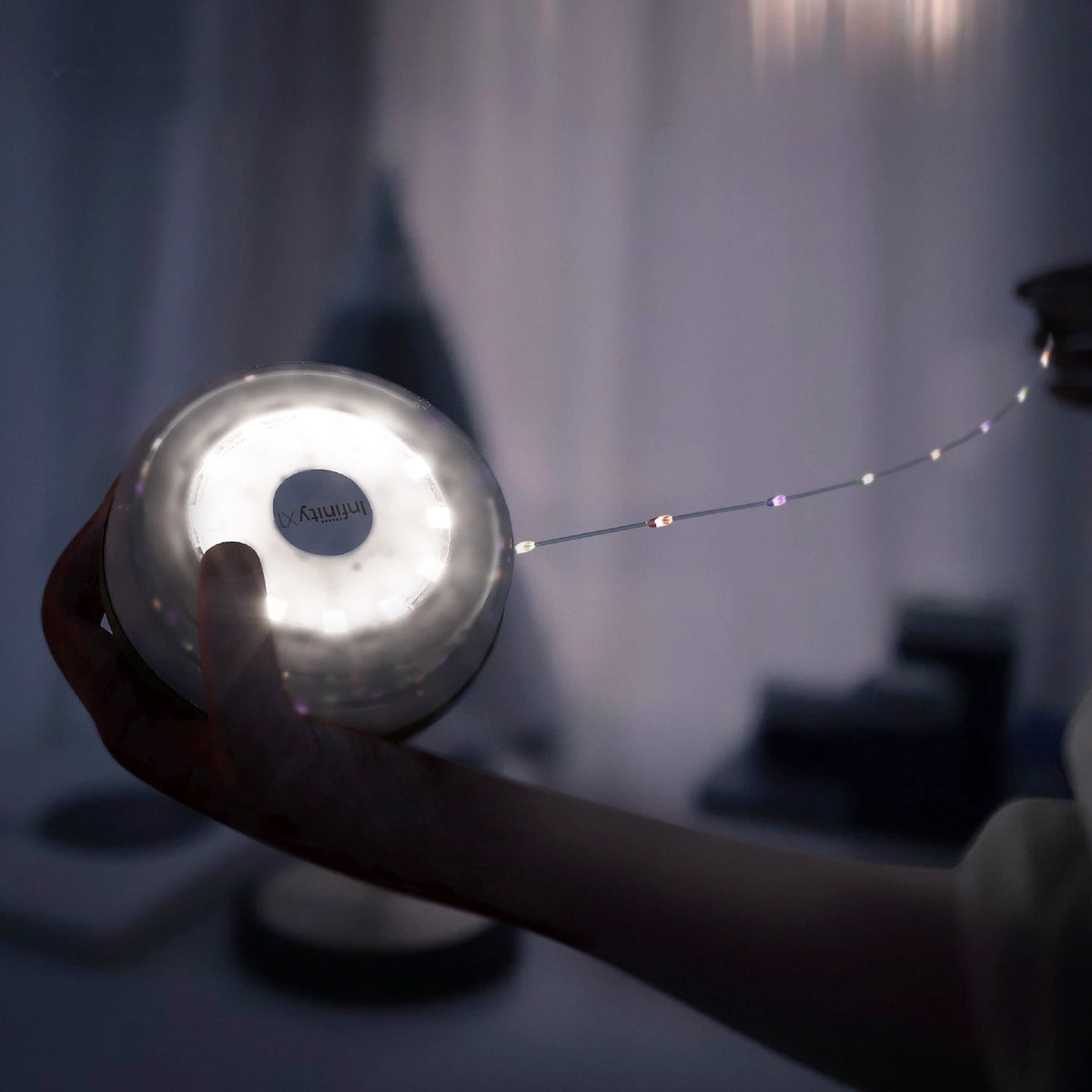 Infinity X1 500L Rechargeable String Lights 2PK