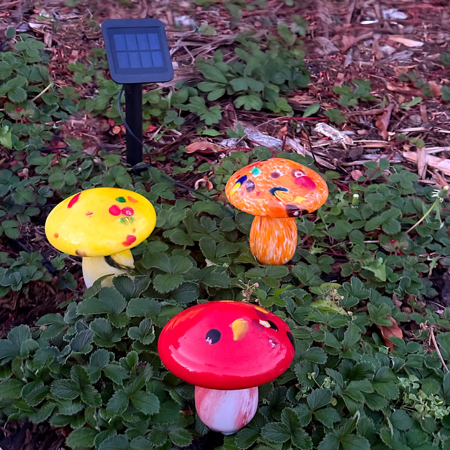 Infinity X1 Solar Mushroom Landscape Lights 3PK