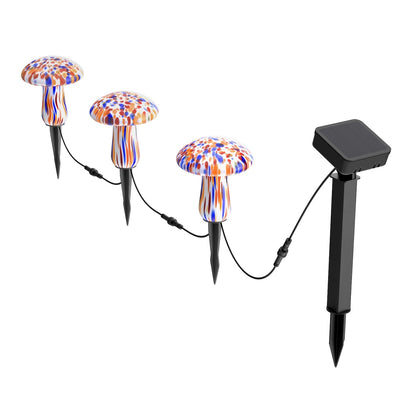 Infinity X1 Solar Confetti Mushroom Landscape Lights 3PK, 2 Sets