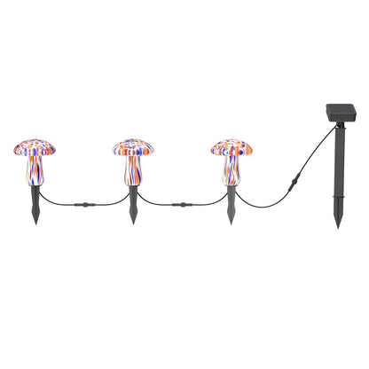 Infinity X1 Solar Confetti Mushroom Landscape Lights 3PK, 2 Sets