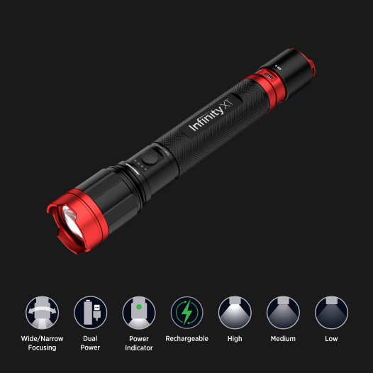 Hybrid Power Flashlight 1500 Lumen – Infinity X1