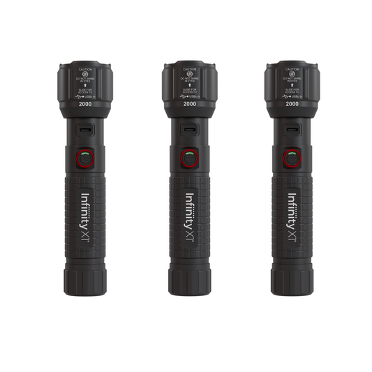 Infinity X1 2,000L Dual Power Flashlight 3PK