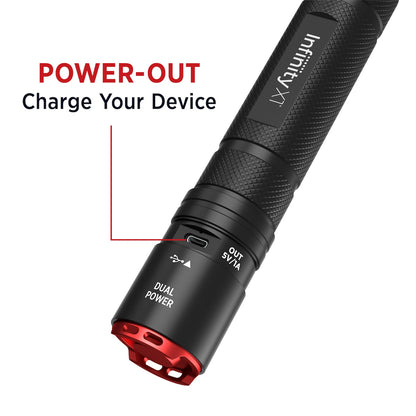Infinity X1 7,000L Dual Power Flashlight