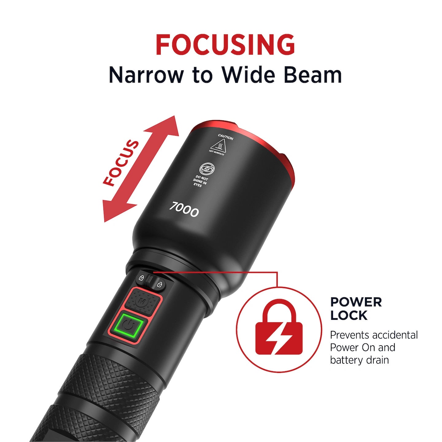 Infinity X1 7,000L Dual Power Flashlight