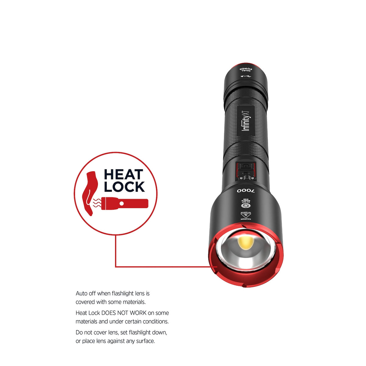 Infinity X1 7,000L Dual Power Flashlight