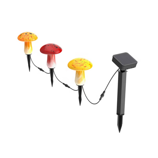 Infinity X1 Solar Mushroom Landscape Lights 3PK
